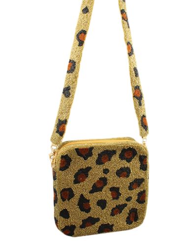 Purse with leopard strap deals