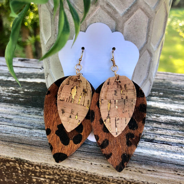 Cute leather earrings deals