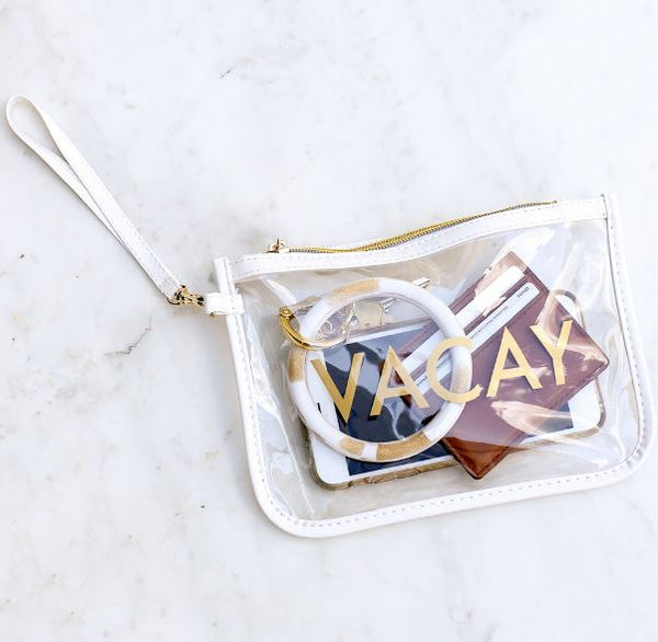 VACAY Clear Wristlet