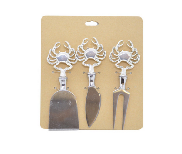 Set of 3 Crab Cheese Knives