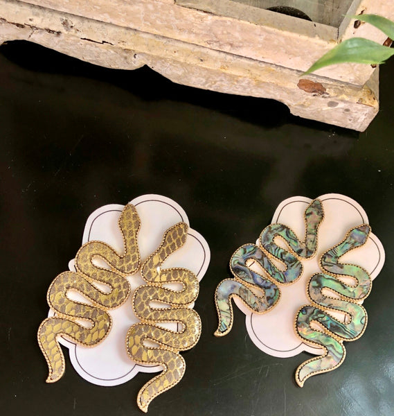 Snake Earrings - 2 styles!