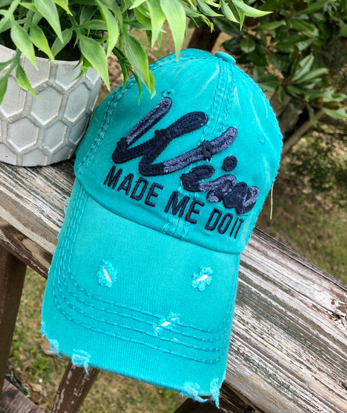 Wine Made Me Do It Baseball Cap or Hat