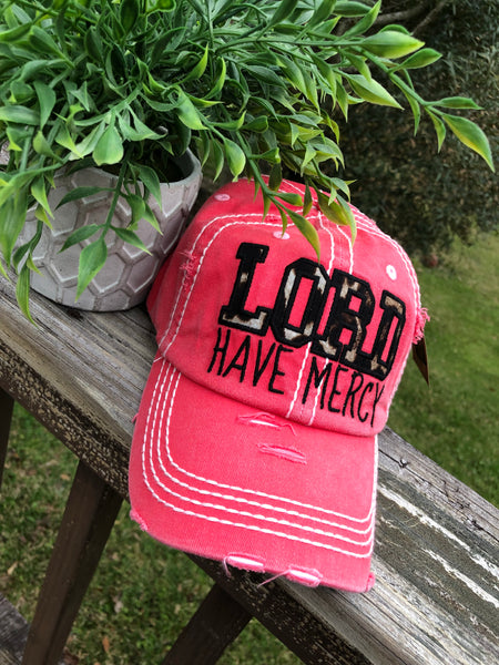 Lord Have Mercy Leopard Pink or Brown Baseball Cap Hat