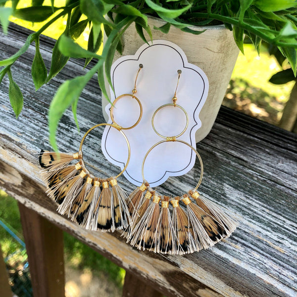 Gold Feather Earrings - 4 Styles