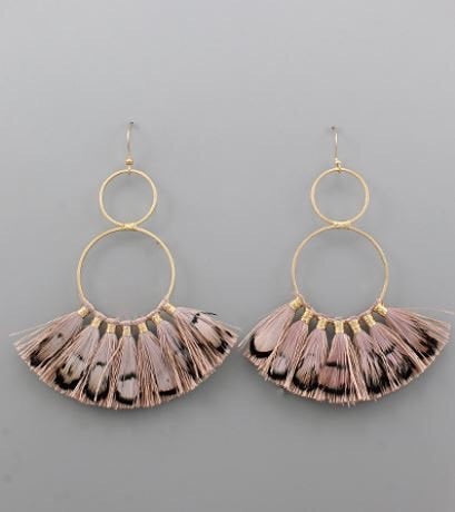 Gold Feather Earrings - 4 Styles