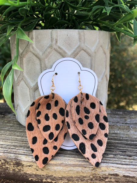 Stella ~ Leopard Earrings