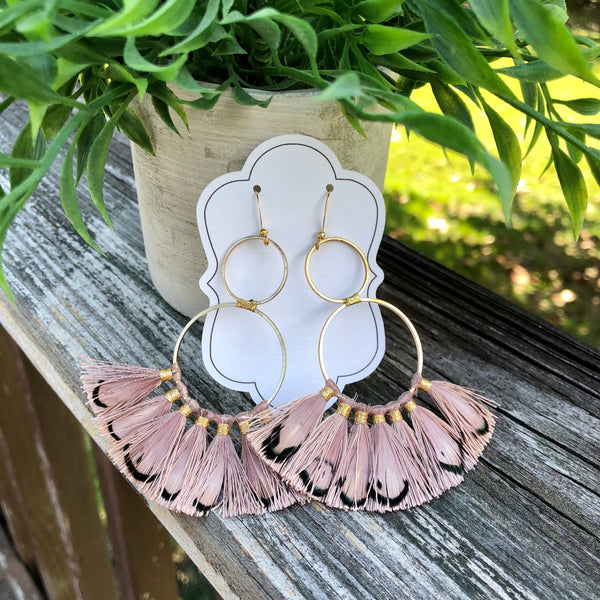 Gold Feather Earrings - 4 Styles