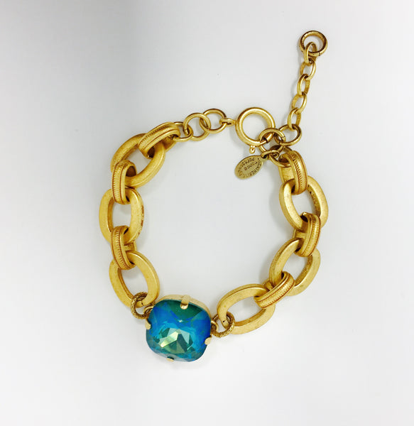 Catherine Popesco Blue Ruby or Mermaid Bracelet in Gold ~ La Vie Parisienne Jewelry