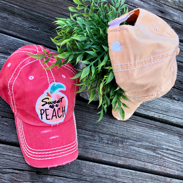 Sweet as a Peach Women's Baseball Cap or Hat